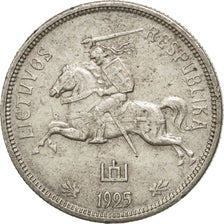 Moneta, Lituania, 5 Litai, 1925, SPL-, Argento, KM:78