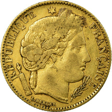 Coin, France, Cérès, 10 Francs, 1850, Paris, VF(20-25), Gold, KM:770