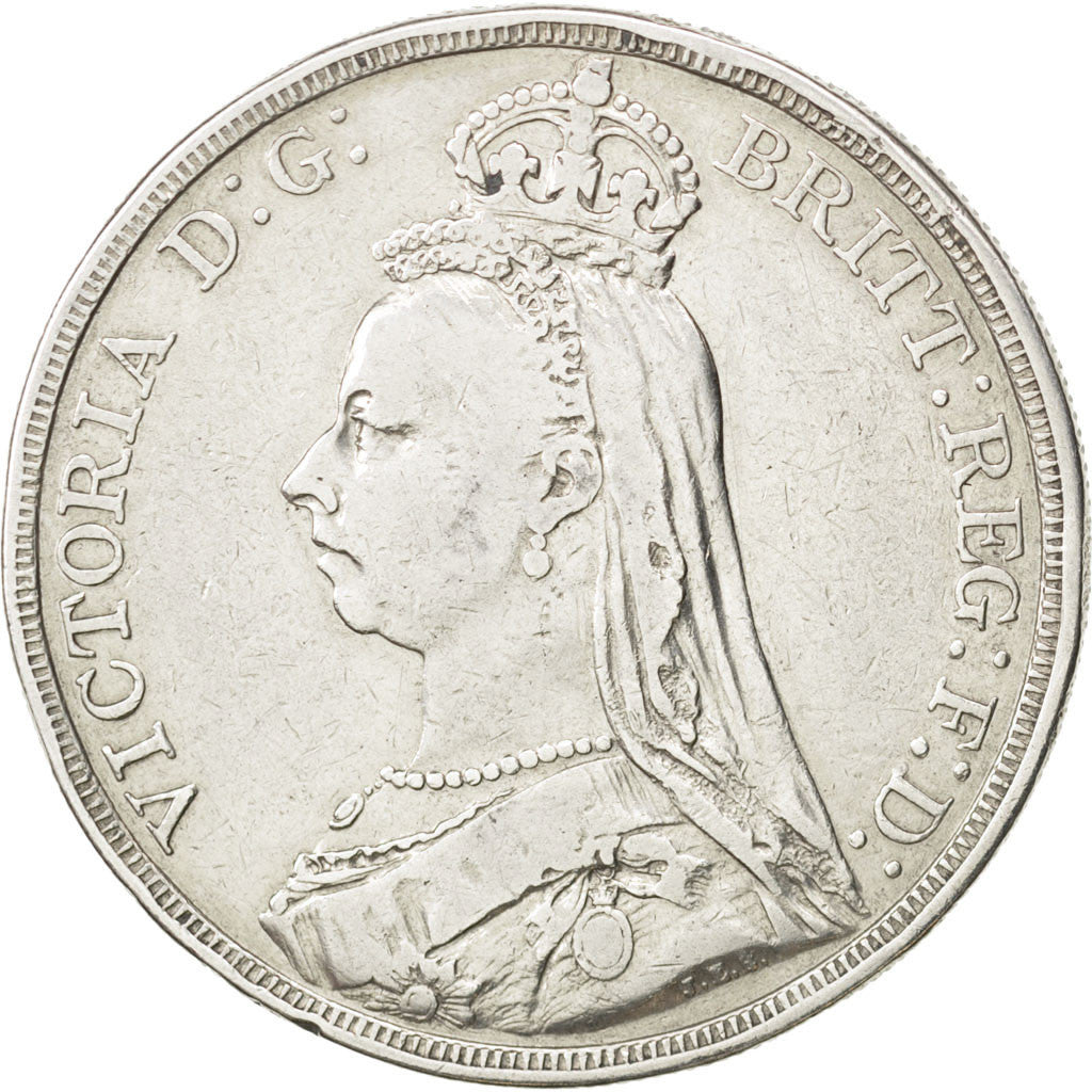 GREAT BRITAIN, Crown, 1887, KM #765, VF(30-35), Silver, 38.61, 28.00