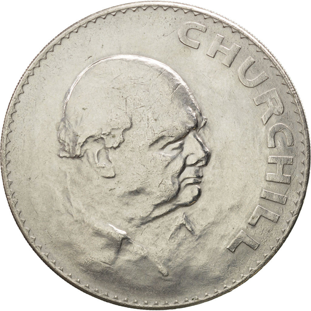 GREAT BRITAIN, Crown, 1965, KM #910, AU(50-53), Copper-Nickel, 38.61, 28.60