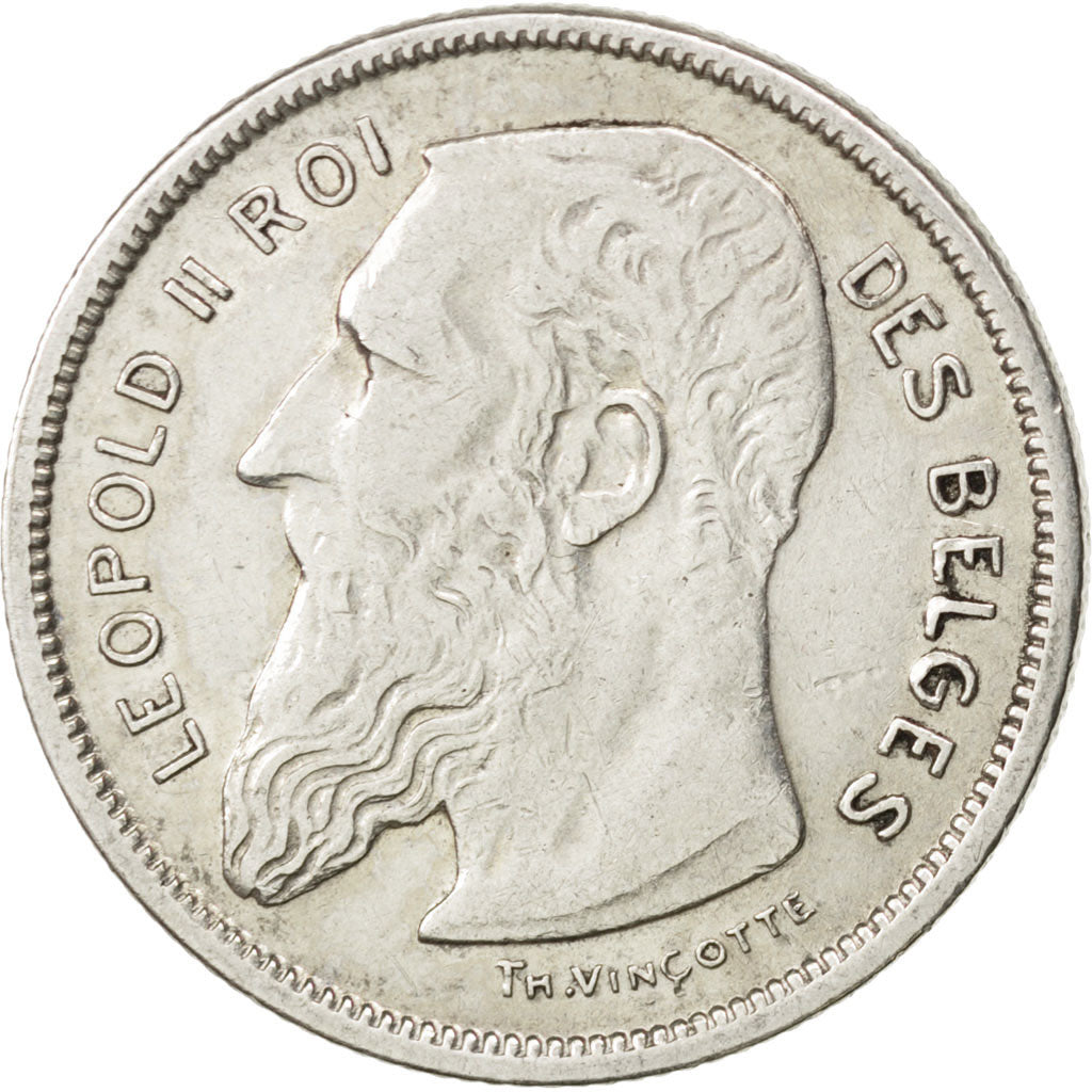 Coin, Belgium, 2 Francs, 2 Frank, 1904, EF(40-45), Silver, KM:58.1