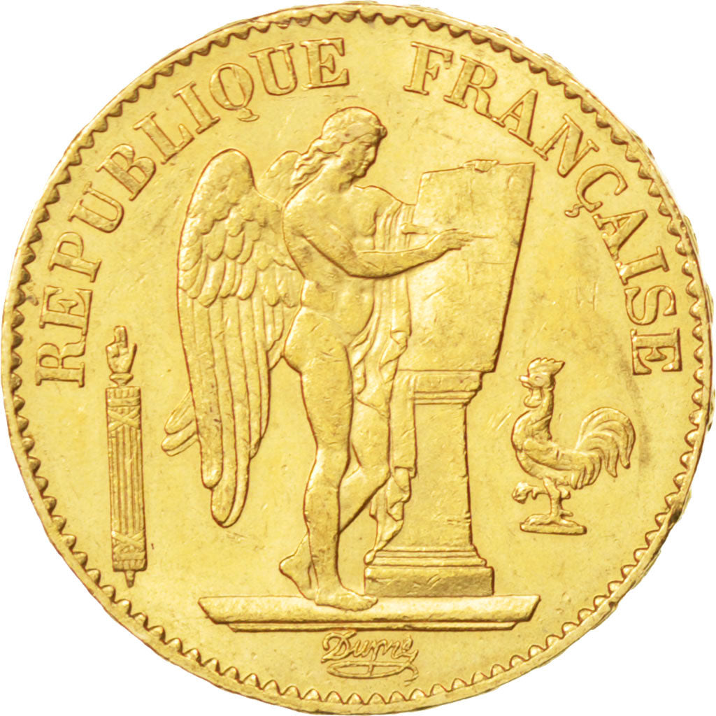 Francia, Génie, 20 Francs, 1875, Paris, SPL-, Oro, KM:825, Gadoury:1063