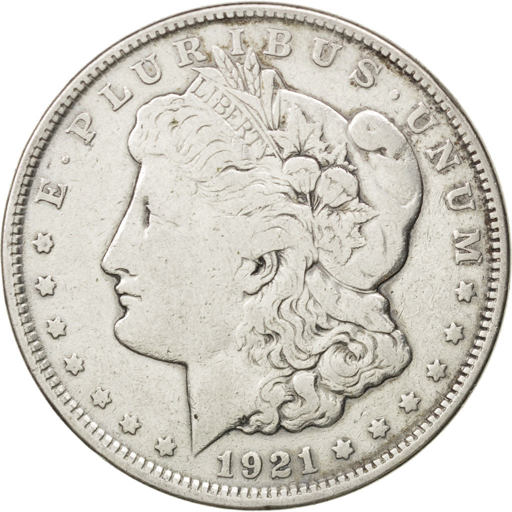 UNITED STATES, Morgan Dollar, Dollar, 1921, U.S. Mint, KM #110, VF(20-25),...