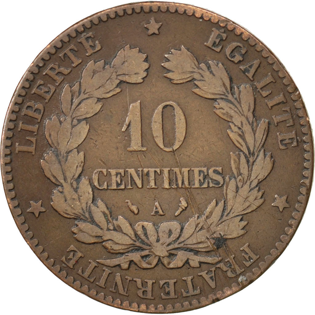 Coin, France, Cérès, 10 Centimes, 1897, Paris, VF(30-35), Bronze, KM:815.1
