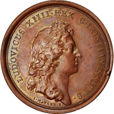 Frankreich, Medaille, Louis XIV, La France Florissante, 1663, Kupfer, Mauger