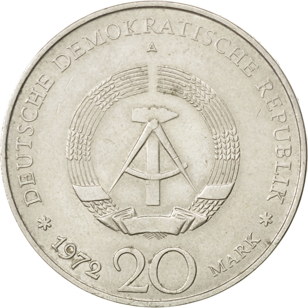 Münze, GERMAN-DEMOCRATIC REPUBLIC, 20 Mark, 1972, Berlin, SS, Copper-nickel