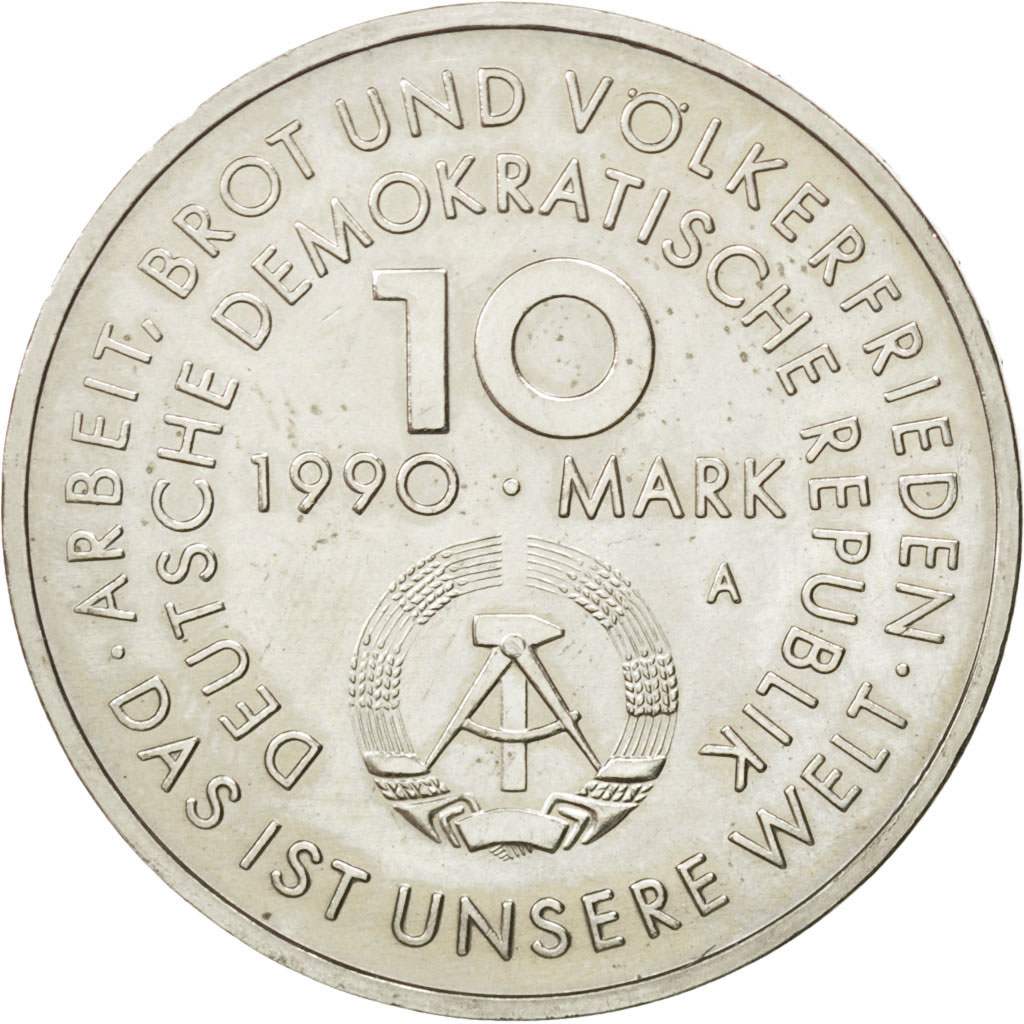Münze, GERMAN-DEMOCRATIC REPUBLIC, 10 Mark, 1990, Berlin, VZ