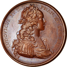 France, Medal, Louis XV, L'Education du Roi, History, 1717, Duvivier, AU(55-58)
