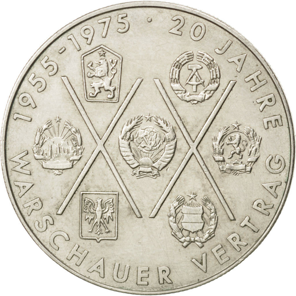 GERMAN-DEMOCRATIC REPUBLIC, 10 Mark, 1975, Berlin, KM #58, AU(55-58),...