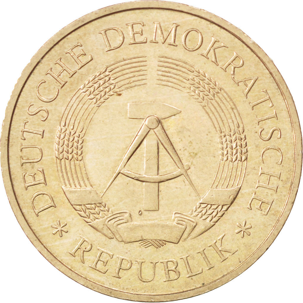 GERMAN-DEMOCRATIC REPUBLIC, 5 Mark, 1969, KM #22.1, AU(55-58), Nickel-Bronze,...