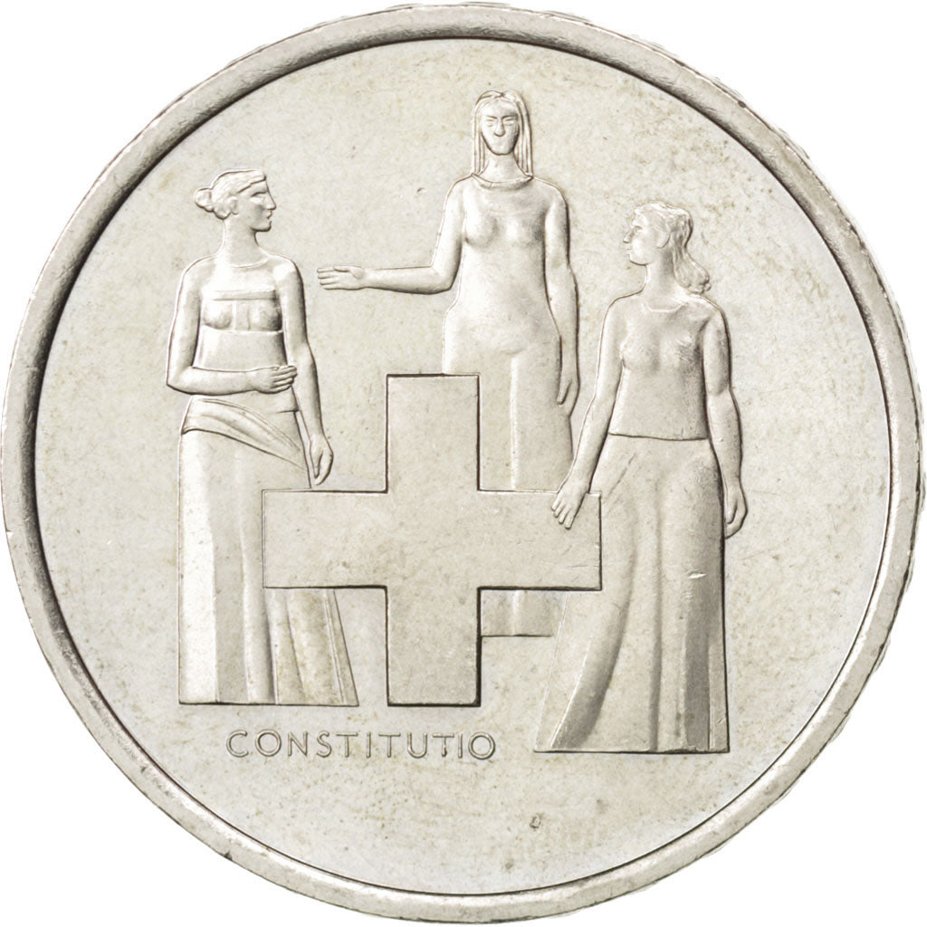 Coin, Switzerland, 5 Francs, 1974, AU(55-58), Copper-nickel, KM:52