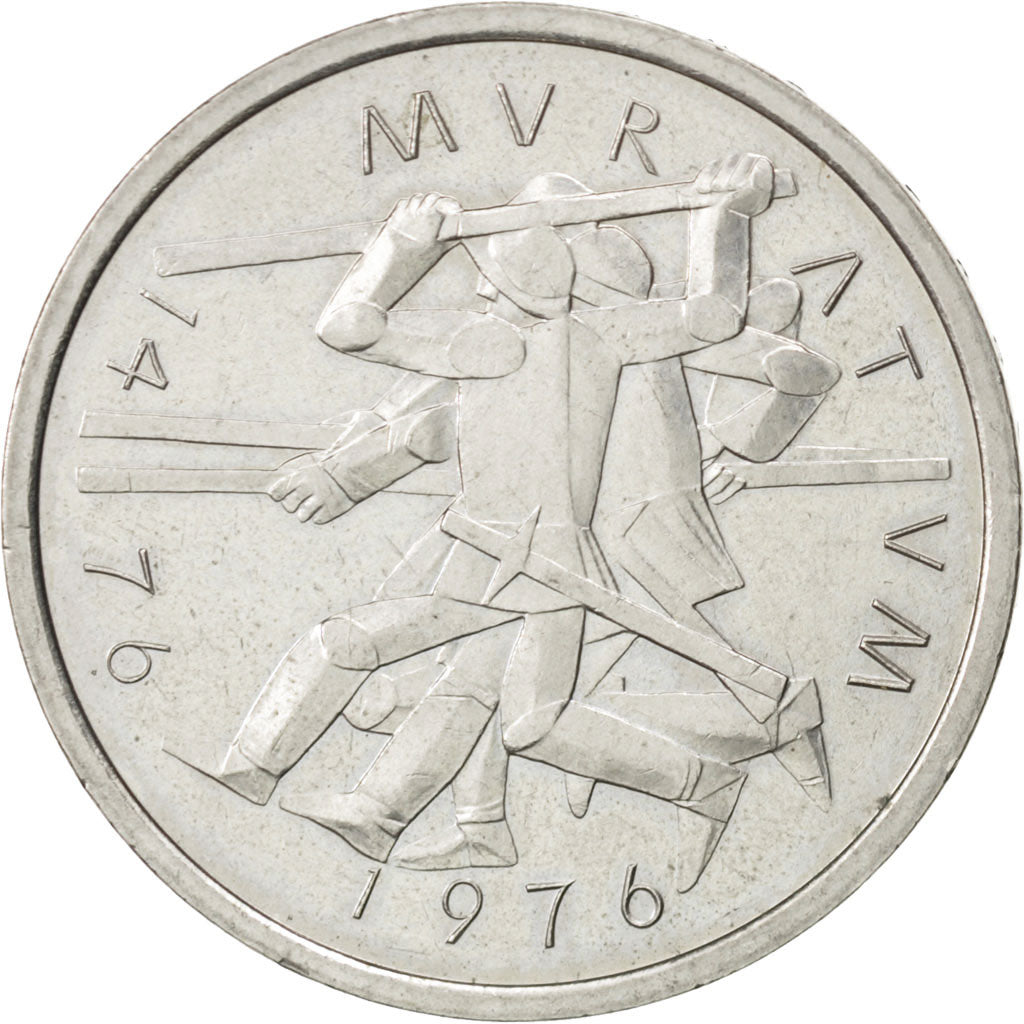Coin, Switzerland, 5 Francs, 1976, AU(55-58), Copper-nickel, KM:54