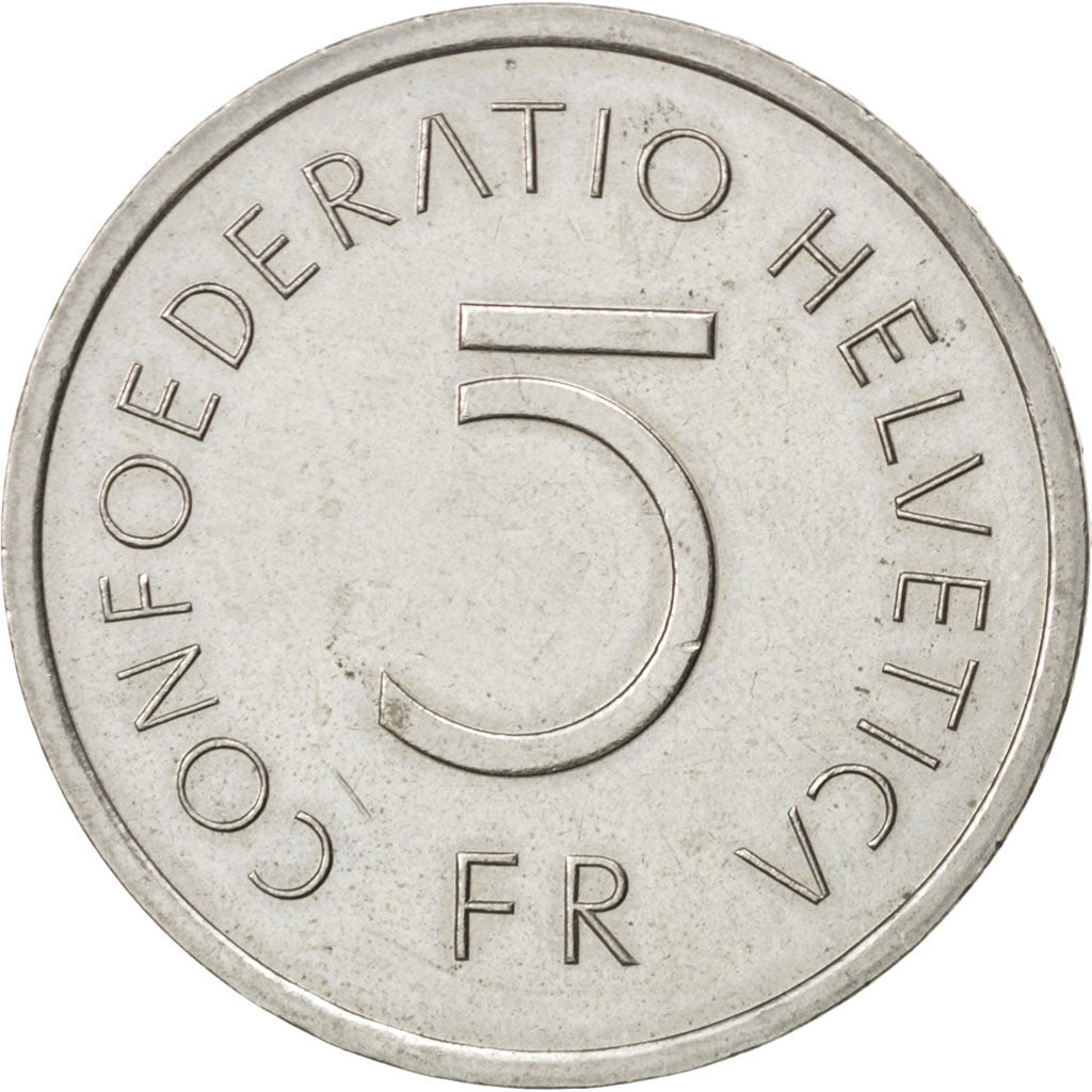 Coin, Switzerland, 5 Francs, 1976, AU(55-58), Copper-nickel, KM:54