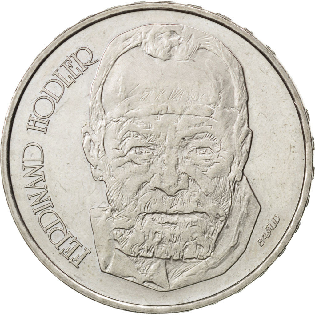 SWITZERLAND, 5 Francs, 1980, KM #59, AU(55-58), Copper-Nickel, 31.45, 13.03