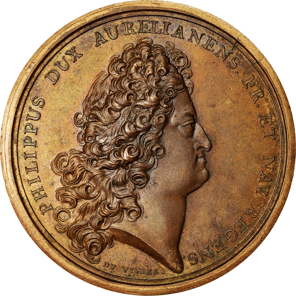 France, Médaille, Louis XV, Visite de Pierre Le Grand, History, 1717, Duvivier