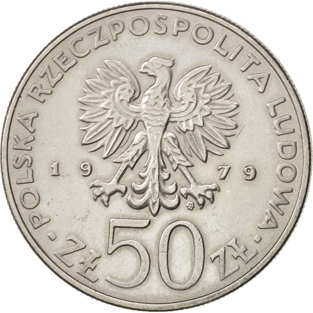 Polonia, 50 Zlotych, 1979, BB+, Rame-nichel, KM:100