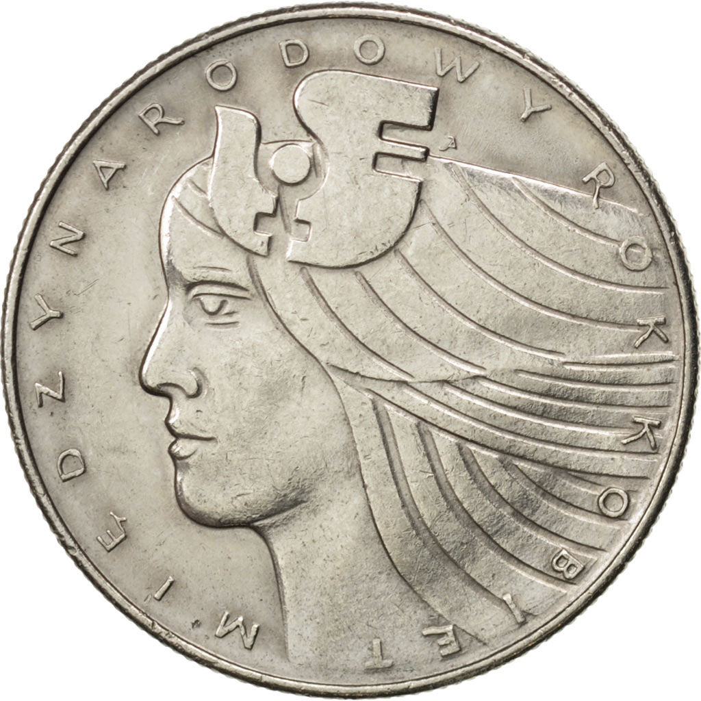 POLAND, 20 Zlotych, 1975, Warsaw, KM #75, AU(50-53), Copper-Nickel, 29, 10.02