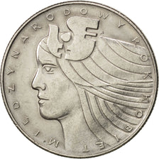 POLAND, 20 Zlotych, 1975, Warsaw, KM #75, AU(50-53), Copper-Nickel, 29, 10.02