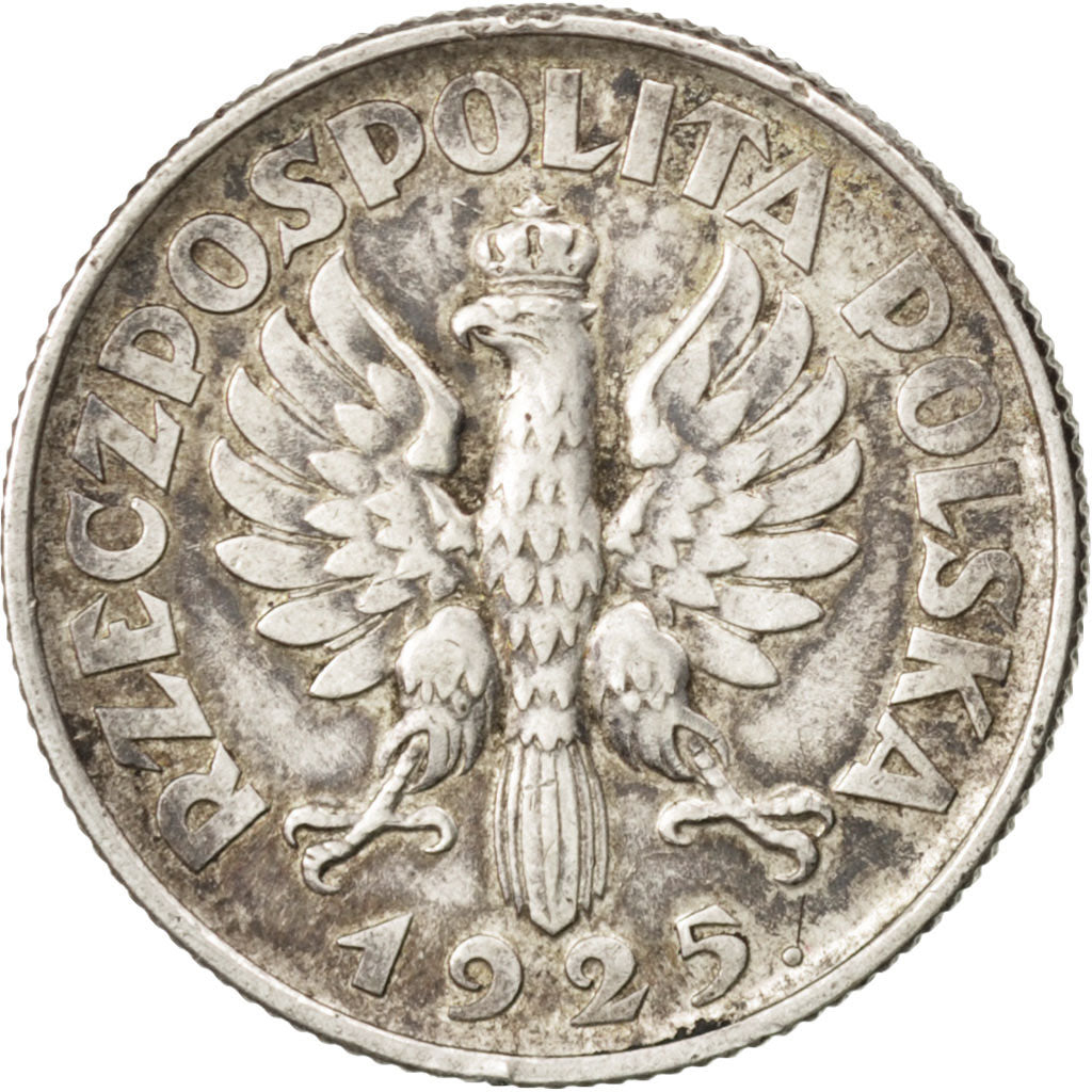 POLAND, Zloty, 1925, London, KM #15, EF(40-45), Silver, 23, 4.98