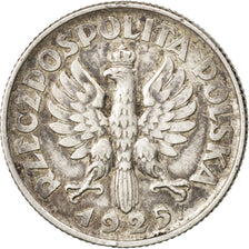 POLAND, Zloty, 1925, London, KM #15, EF(40-45), Silver, 23, 4.98