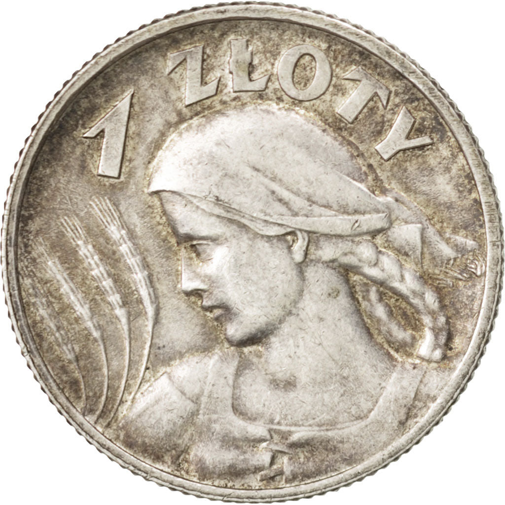 POLAND, Zloty, 1925, London, KM #15, EF(40-45), Silver, 23, 4.98