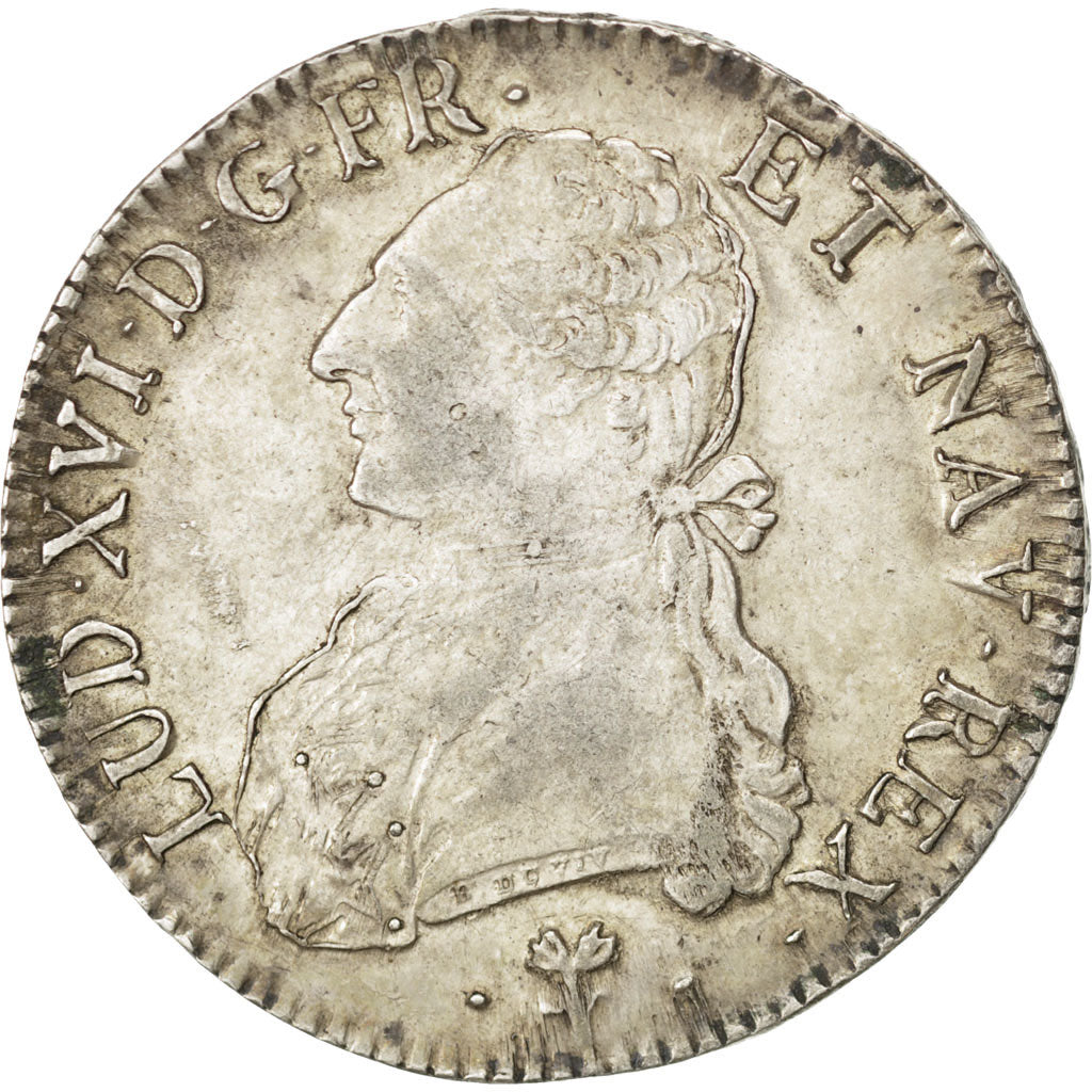 FRANCE, Écu aux branches d'olivier, ECU, 1790, Bayonne, KM #564.9, EF(40-45), ..