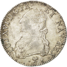 FRANCE, Écu aux branches d'olivier, ECU, 1790, Bayonne, KM #564.9, EF(40-45), ..
