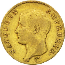FRANCE, Napoléon I, 40 Francs, 1806, Paris, KM #675.1, VF(30-35), Gold, Gadoury 