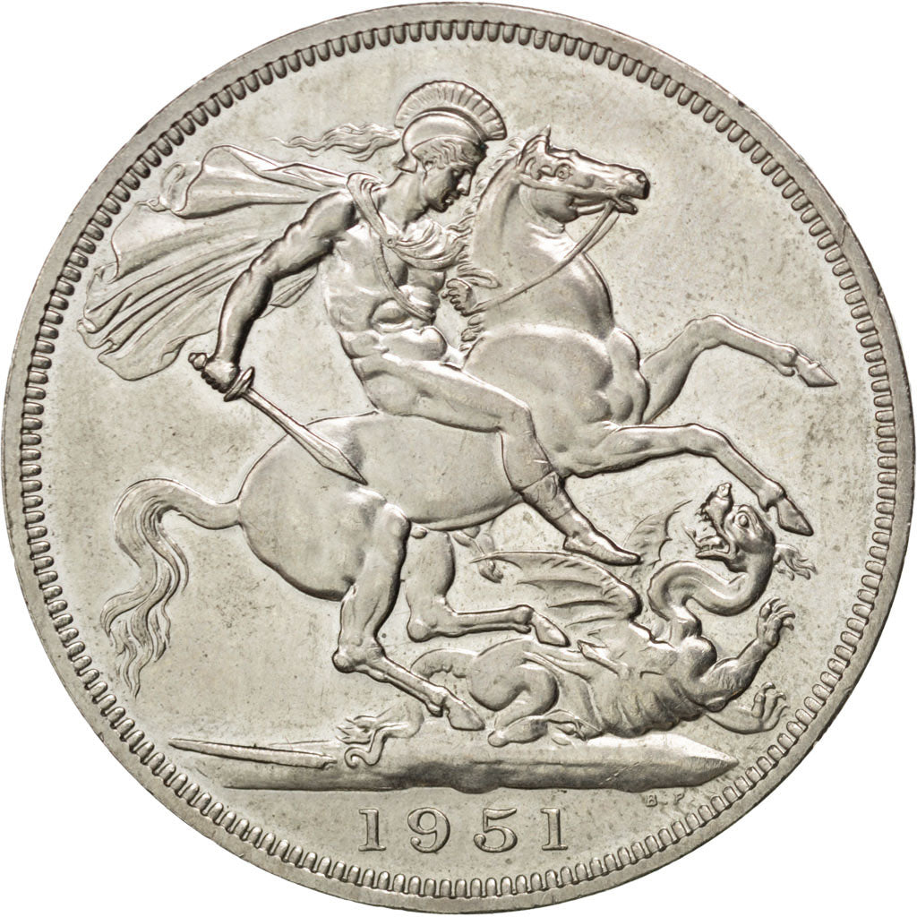 Grande Bretagne, Georges VI, Couronne 1951, KM 880