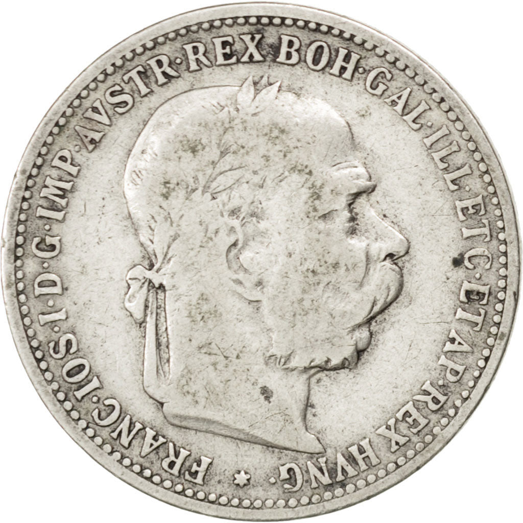 HUNGARY, Korona, 1893, Kormoczbanya, KM #484, VF(30-35), Silver, 4.95