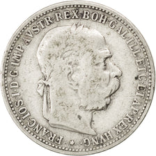 HUNGARY, Korona, 1893, Kormoczbanya, KM #484, VF(30-35), Silver, 4.95