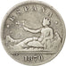 Spain, 2 Pesetas, 1870, KM #654, VF(30-35), Silver, 27, 9.65