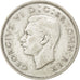 GREAT BRITAIN, Florin, Two Shillings, 1940, KM #855, EF(40-45), Silver, 28.3,...