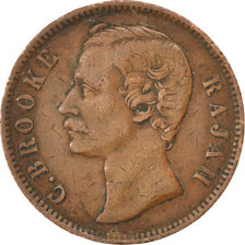 Moneta, Sarawak, Charles J. Brooke, Cent, 1870, Heaton, BB, Rame, KM:6