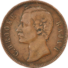 Coin, Sarawak, Charles J. Brooke, Cent, 1870, Heaton, EF(40-45), Copper, KM:6