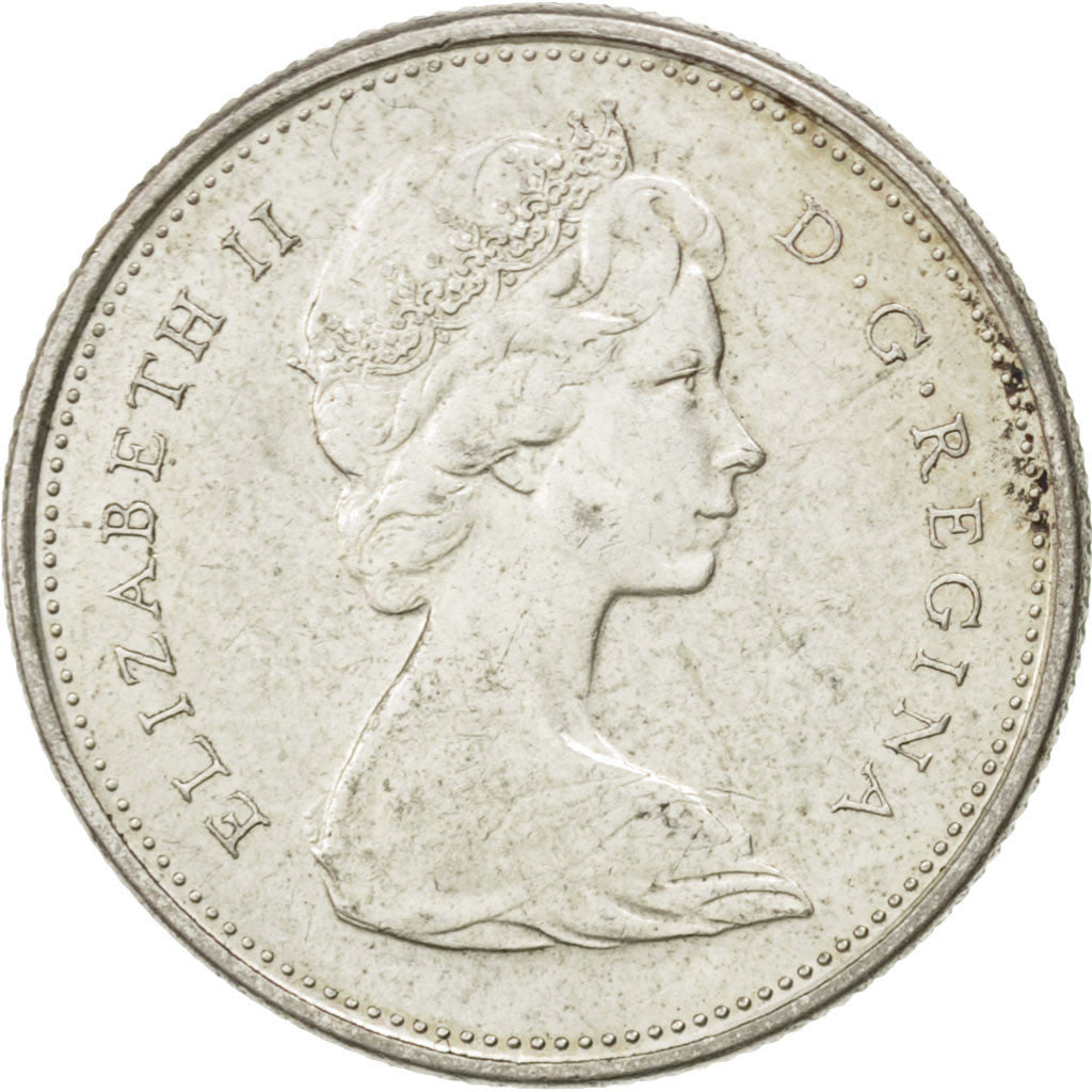 Coin, Canada, Elizabeth II, 25 Cents, 1968, Ottawa, AU(50-53), Silver, KM:62a