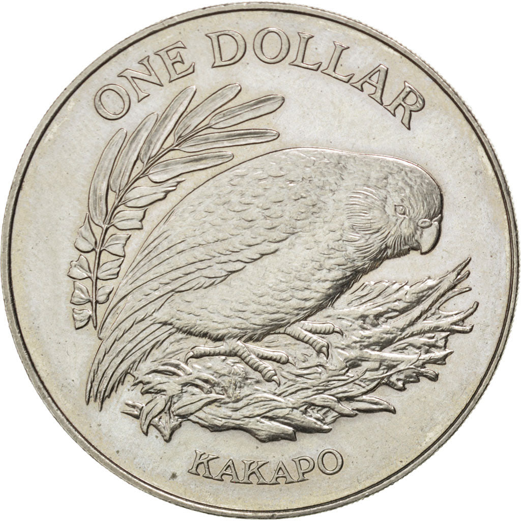 NEW ZEALAND, Dollar, 1986, KM #57, AU(55-58), Copper-Nickel, 38.8, 27.30