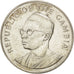 GAMBIA, THE, 10 Dalasis, 1975, KM #16, AU(55-58), Silver, 38.6, 28.80