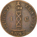 HAITI, Centime, 1846, KM #25.1, EF(40-45), Copper, 21, 2.90