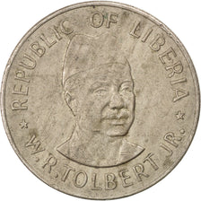 LIBERIA, Dollar, 1976, KM #32, EF(40-45), Copper-Nickel, 34, 17.91