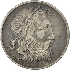 GREECE, 20 Drachmai, 1930, KM #73, EF(40-45), Silver, 28.43, 11.26