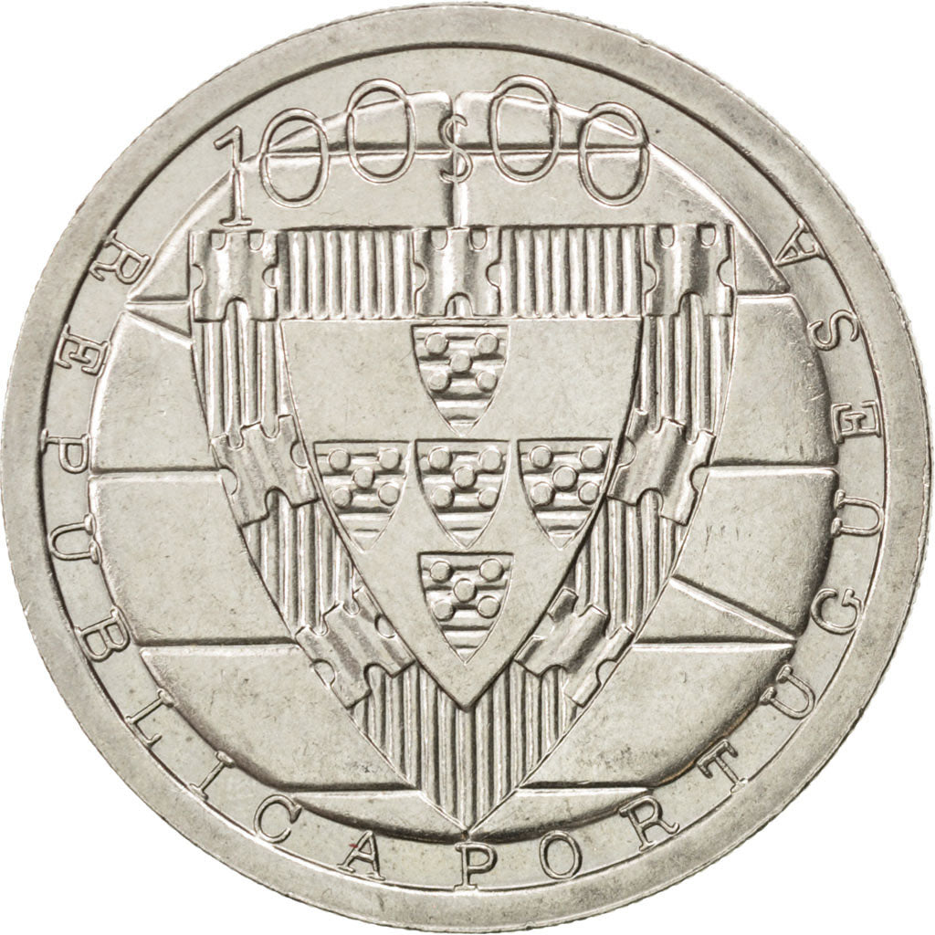 Portogallo, 100 Escudos, 1985, SPL, Rame-nichel, KM:630