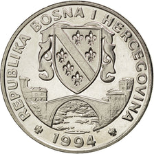 BOSNIA-HERZEGOVINA, 500 Dinara, 1994, KM #24, MS(60-62), Copper-Nickel, 28.36