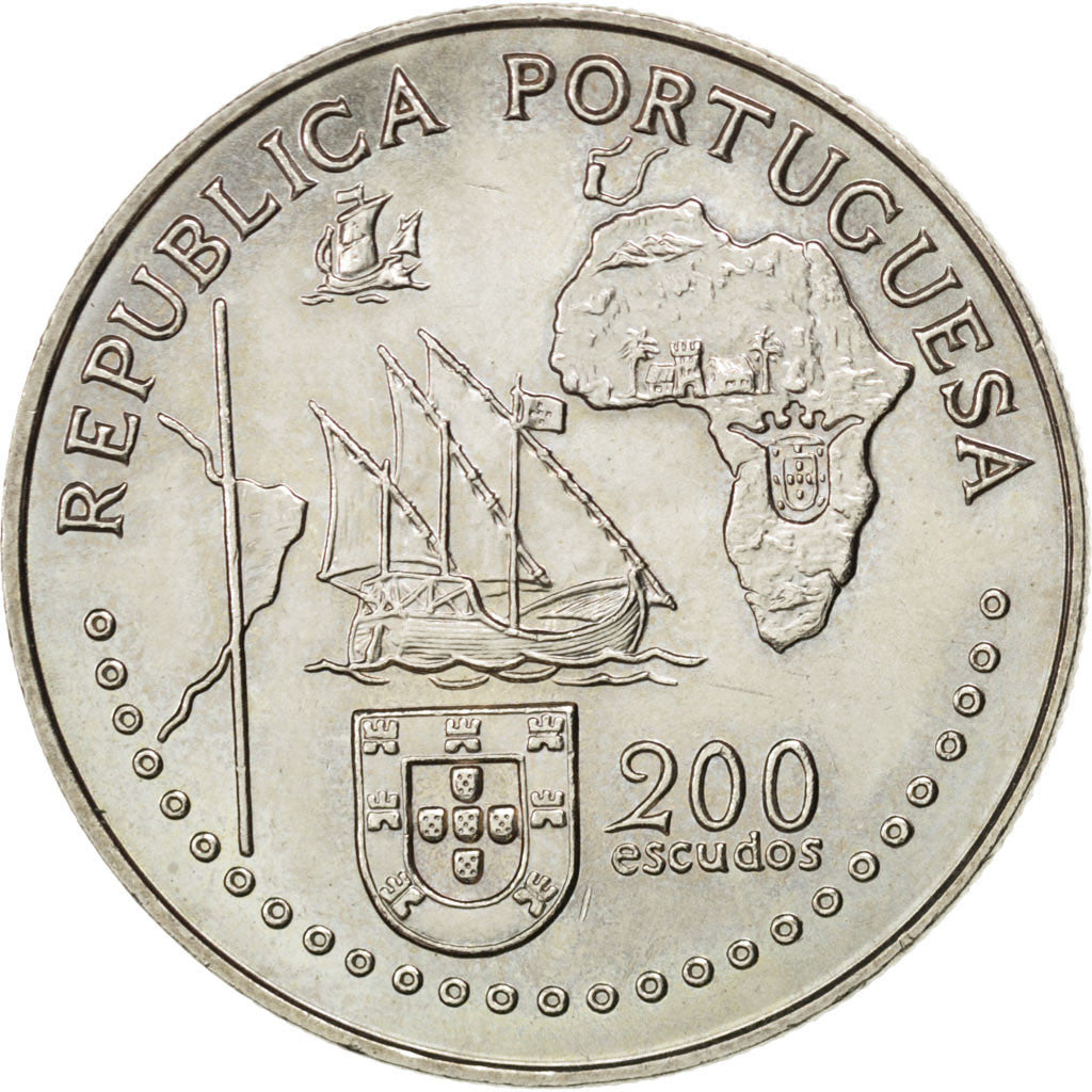 Coin, Portugal, 200 Escudos, 1994, MS(63), Copper-nickel, KM:671