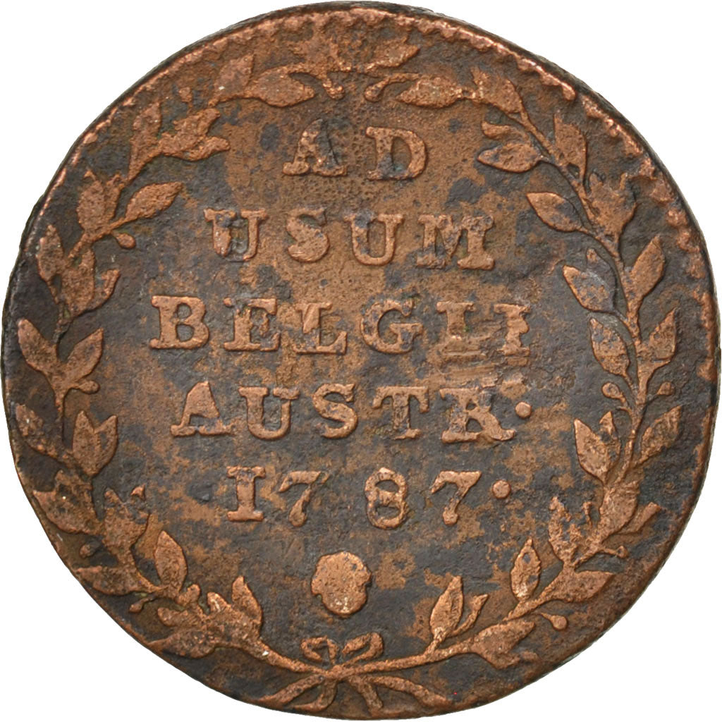 Belgique, Pays-Bas Autrichiens, Joseph II, 2 Liards 1787 Bruxelles, KM 31