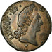 Moneta, Francia, Louis XV, Demi sol d'Aix, 1/2 Sol, 1771, Aix, BB, Rame, KM:541