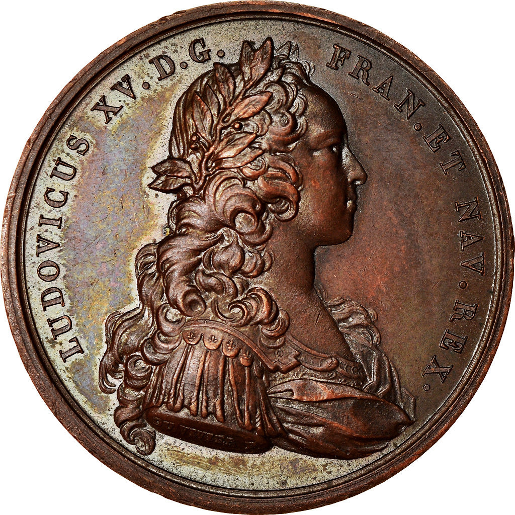 France, Médaille, Louis XV, Majorité du Roi, History, 1723, Duvivier