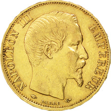 Second Empire, 20 Francs or Napoléon III tête nue 1859 Paris, KM 781.1