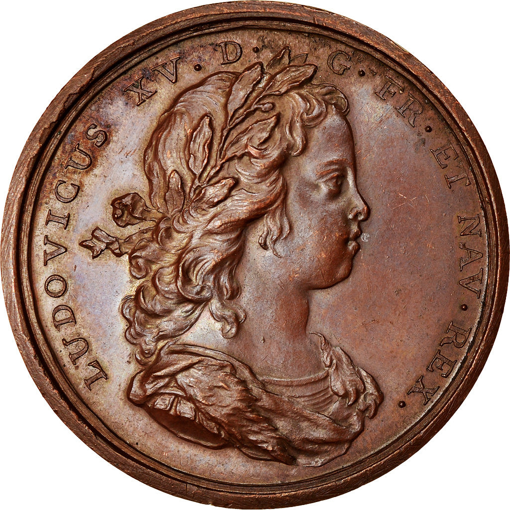 France, Médaille, Louis XV, l'Instruction Gratuite, History, 1719, Rottiers