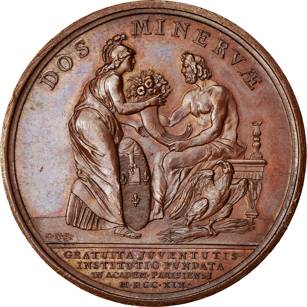 France, Médaille, Louis XV, l'Instruction Gratuite, History, 1719, Rottiers